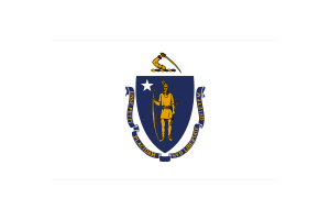 Massachusetts Flag Triangle Vector Illustration flag