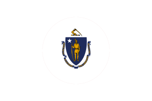 Massachusetts Flag Circle Vector Free flag