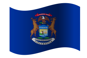 Michigan Flagge flag