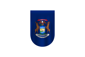 Michigan Flagge Vektor Kostenloser Download (SVG, PNG) flag