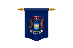 Michigan Flagge Königliches Banner flag