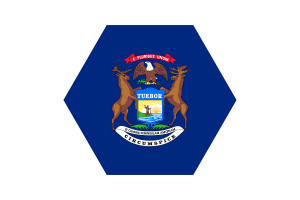 Michigan Flagge Vektor Kostenlos | SVG und PNG flag