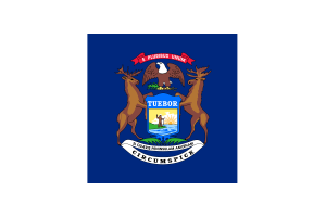 Michigan Flagge Clipart flag