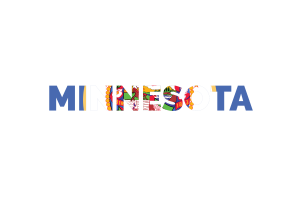 Minnesota Text Art flag