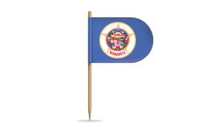 Minnesota Flag for Desk, Table flag