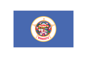 Minnesota Flag Triangle Vector Illustration flag
