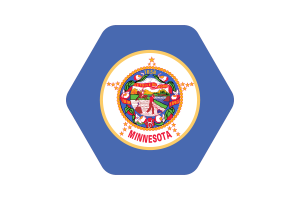 Minnesota Flag Vector Illustration flag
