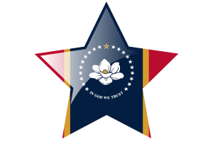 Mississippi Flag Star Icon flag