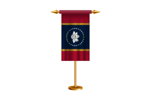 Mississippi Ceremonial Flag Vector Free flag