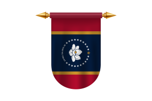 Mississippi Flag Emblem Vector Images flag