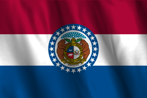 Nationalflagge von Missouri flag