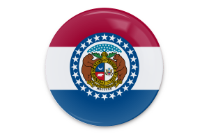 Missouri-Flagge Vektor Kunst flag