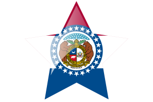 Missouri-Flagge Stern-Icon flag