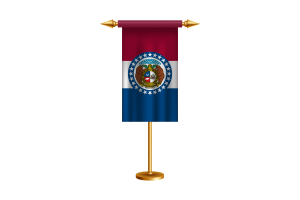 Missouri-Zeremonienflagge Vektor Kostenlos flag