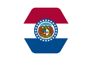 Missouri-Flagge Vektor Illustration flag