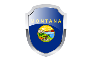 Logo dello scudo del Montana flag