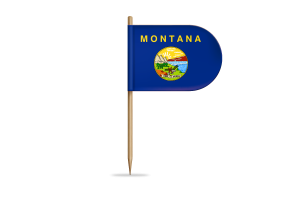 Bandiera del Montana per scrivania, tavolo flag