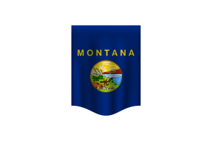 Banner della bandiera del Montana flag