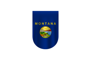 Vettore gratuito della bandiera del Montana Dowanlod (SVG, PNG) flag
