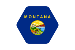 Illustrazione vettoriale della bandiera del Montana flag