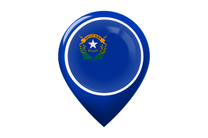 Nevada Flag Map Pin Icon flag
