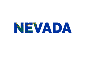 Nevada Text Art flag