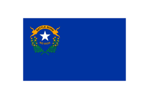 Nevada Flag Triangle Vector Illustration flag