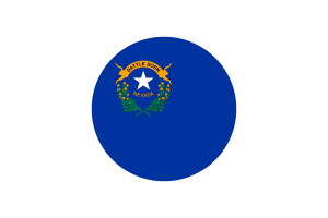 Nevada Flag Circle Vector Free flag