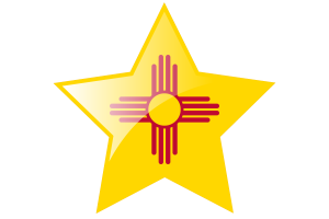 New Mexico Flag Star Icon flag