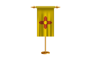 New Mexico Ceremonial Flag Vector Free flag