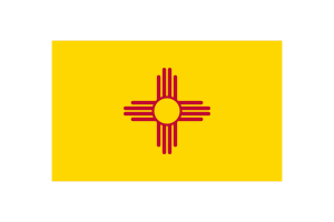 New Mexico Flag Triangle Vector Illustration flag