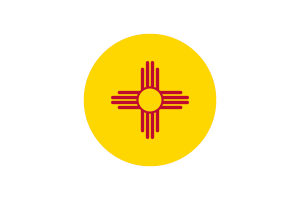 New Mexico Flag Circle Vector Free flag