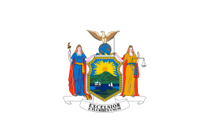 Emblem of New York flag