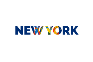 New York Text Art flag