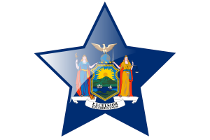 New York Flag Star Icon flag