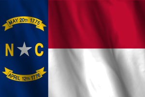 Bandiera nazionale della Carolina del Nord flag