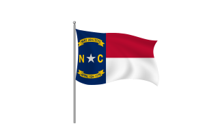 Simbolo della bandiera della Carolina del Nord flag