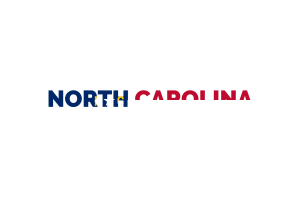 Arte testuale della Carolina del Nord flag