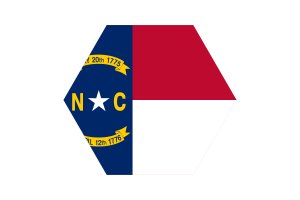 Bandiera della Carolina del Nord vettoriale gratuita | SVG e PNG flag