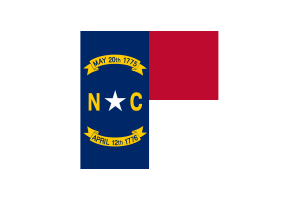 Clipart della bandiera della Carolina del Nord flag