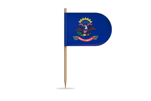 North Dakota Flag for Desk, Table flag