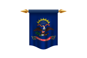 North Dakota Flag Royal Banner flag