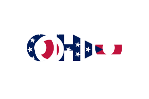 Arte de Texto de Ohio flag