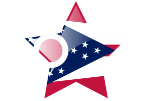Ícono de Estrella de la Bandera de Ohio flag