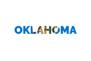Arte Testuale dell'Oklahoma flag