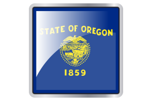 Oregon Flag Square icon flag