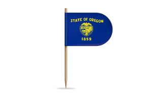 Oregon Flag for Desk, Table flag