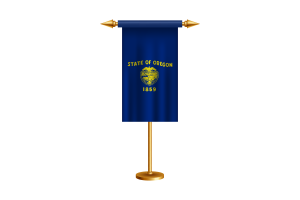 Oregon Ceremonial Flag Vector Free flag