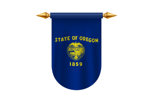 Oregon Flag Emblem Vector Images flag