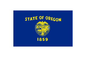 Oregon Flag Triangle Vector Illustration flag